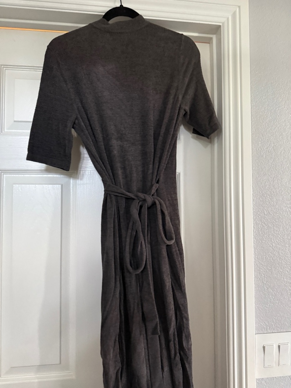 Brown Wrap-Style Robe - Women - Picture 3 of 6